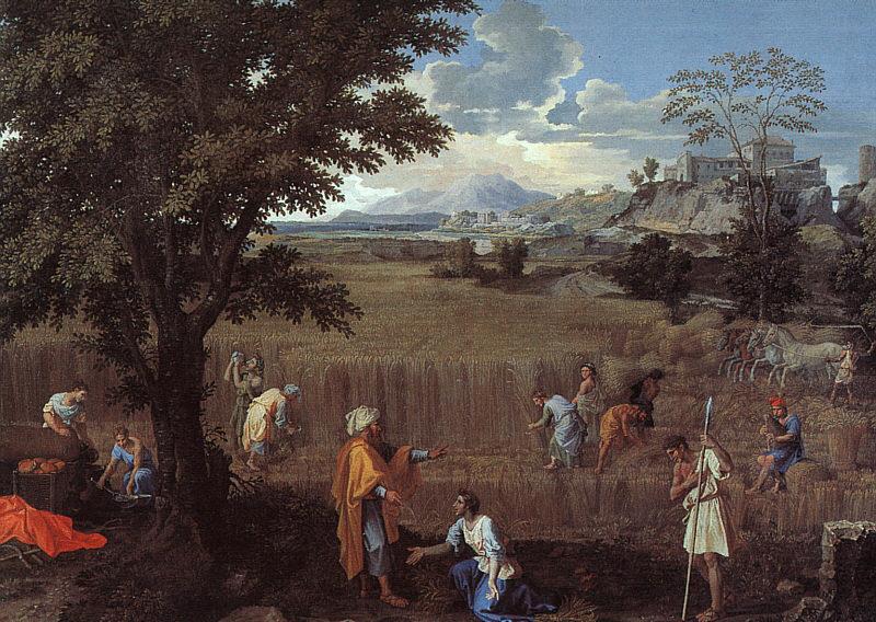 Nicolas Poussin The Summer  Ruth and Boaz Sweden oil painting art
